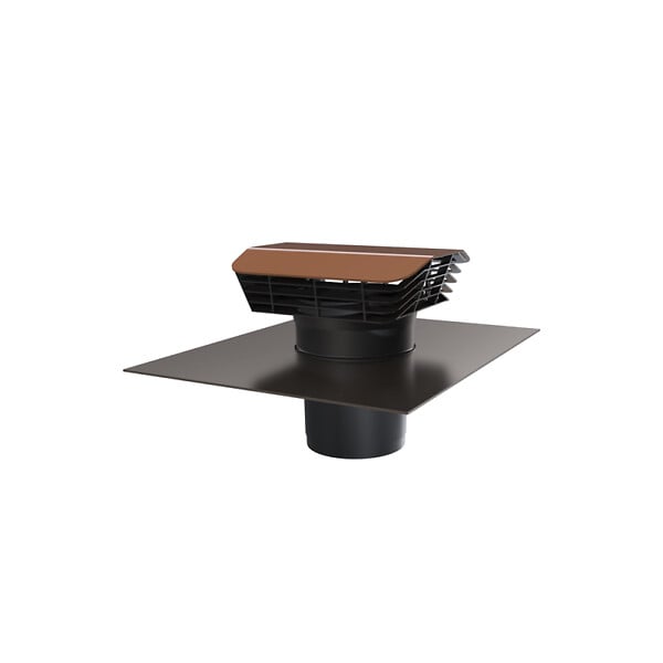 ANJOS - Sortie de toit VMC plastique ANJOS CTP2 | chapeau pour toiture incliné diamètre 160 - Couleur: Ardoise - large