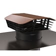 ANJOS - Sortie de toit VMC plastique ANJOS CTP2 | chapeau pour toiture incliné diamètre 160 - Couleur: Tuile - vignette