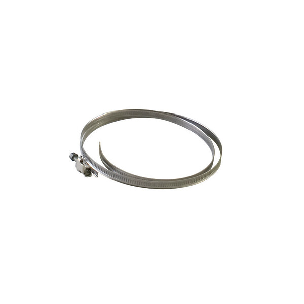 ACOMAT - Lot de 10 colliers plats de serrage - fixation inox pour gaines de ventilation - Diamètre (mm): 60 à 215 - large