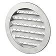 BLAUBERG - Grille aération extérieure circulaire pare-pluie aluminium prise ou rejet d'air en façade - Diamètre (mm): 160 - vignette