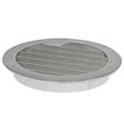 BLAUBERG - Grille aération extérieure circulaire pare-pluie aluminium prise ou rejet d'air en façade - Diamètre (mm): 250 - vignette