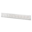 BLAUBERG - Grille aération porte meuble encastrable en aluminium anodisé argent - LxH (mm): 500 x 80 - vignette