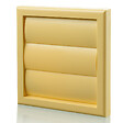 BLAUBERG - Grille rejet d'air à volet anti-retour plastique DECOR G - LxH (mm): 155 x 155 rac Ø 100/125 - Couleur: Beige - vignette