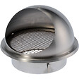 BLAUBERG - Grille ventilation murale ronde à capot inox brossé VMC extracteur ballon thermodynamique - Diamètre (mm): 150 - vignette