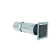 ANJOS - Prise d’air en façade avec grille alu et manchon télescopique - Diamètre (mm): 125 - vignette