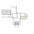 ANJOS - Auvent Capuchon de Façade Acoustique ANJOS MINI CFA isolation acoustique entrée d'air petite entaille - Couleur: Blanc - vignette