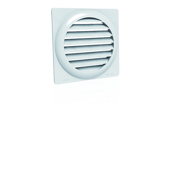 ANJOS - Grille ventilation de façade plastique blanc à auvents ANJOS GAE - Diamètre (mm): 200 - large