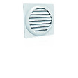 ANJOS - Grille ventilation de façade plastique blanc à auvents ANJOS GAE - Diamètre (mm): 200 - vignette