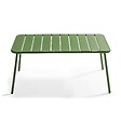 OVIALA - Table basse de jardin acier vert cactus - Palavas - vignette