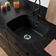 VILLEROY ET BOCH - Evier 1 bac Villeroy et Boch Cisterna 60C Pure Black CeramicPlus - vignette