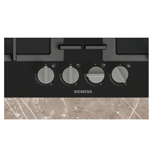 SIEMENS - table de cuisson gaz 59cm 7800w noir - EN6B6HK40 - large