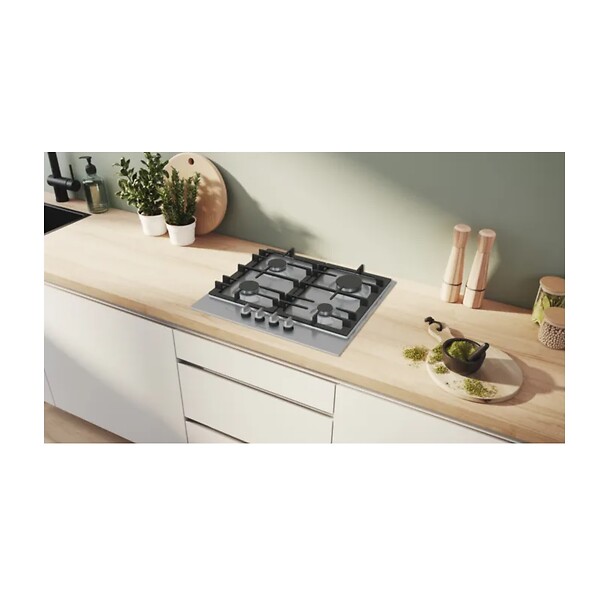 BOSCH - plaque de cuisson gaz 60cm 4 feux 7500w - PCP6A5I90 - large