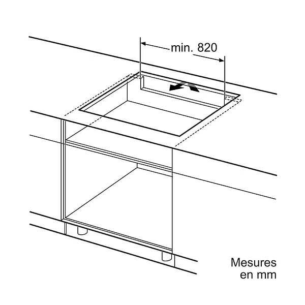 SIEMENS - Table De Cuisson Induction 90cm 5 Feux 11100w Noir - EX975LXC1E - large
