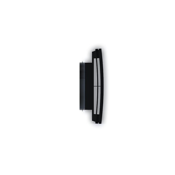 ANJOS - Bouche VMC noire carrée AUREA (sans manchette) - Diamètre (mm): 125 - large