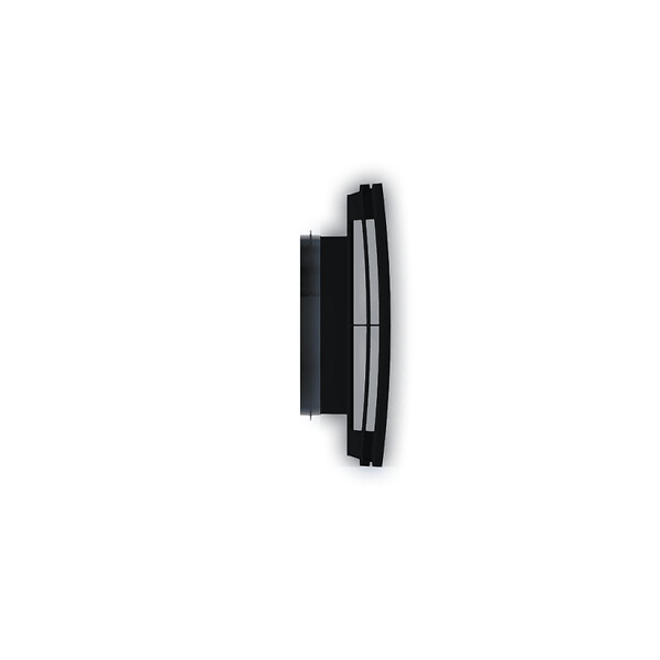 ANJOS - Bouche VMC noire carrée AUREA (sans manchette) - Diamètre (mm): 80 - large