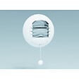 ANJOS - Bouche VMC cuisine autoréglable double débit ALIZE AUTO diamètre 125 mm (sans manchette) - Débit (m3/h): 30/90 - vignette