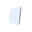 ANJOS - Bouche VMC design carrée coloris blanc AUREA (sans manchette) - Diamètre (mm): 100 - vignette