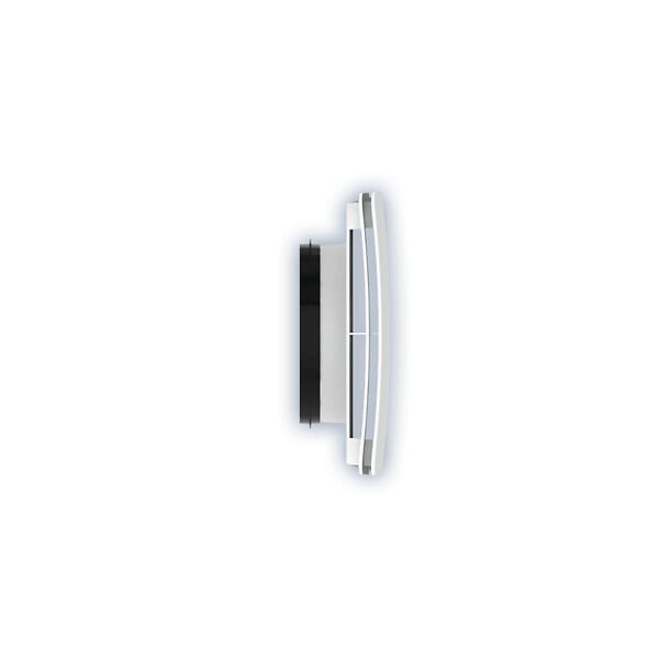 ANJOS - Bouche VMC design carrée coloris blanc AUREA (sans manchette) - Diamètre (mm): 80 - large