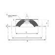 AXELAIR - Lot de 4 plots anti vibratiles MGM - Charge maxi (kg): 96 - vignette