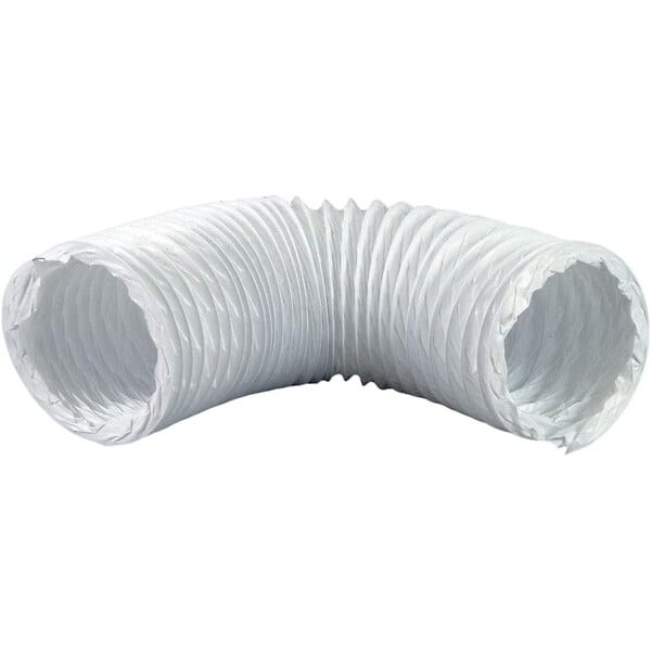 BLAUBERG - Gaine souple PVC blanc longueur 3 mètres - évacuation hotte sèche linge climatiseur - Diamètre (mm): 100 - large