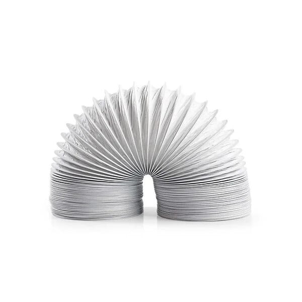 BLAUBERG - Gaine souple PVC blanc longueur 3 mètres - évacuation hotte sèche linge climatiseur - Diamètre (mm): 100 - large