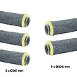 ACOMAT - Lot 5 gaines isolées PVC 6 mètres (3xØ80+2xØ125) pour VMC autoréglable - vignette