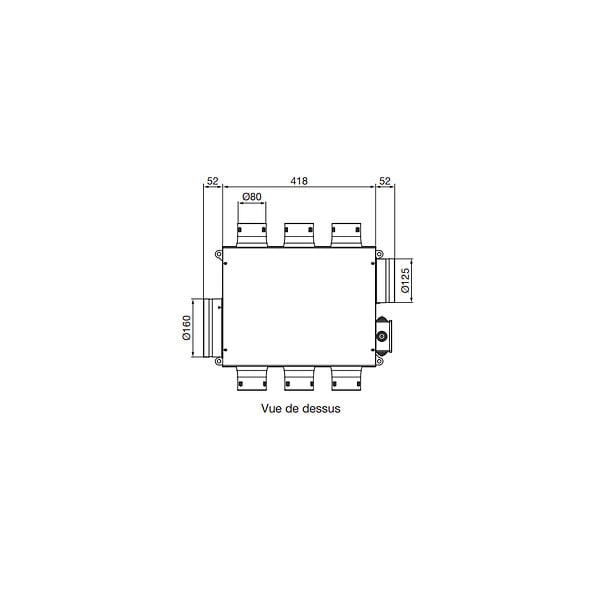 NATHER - Kit VMC simple flux hygro B compact NATHER HYGROFIT T5-T7 bouches piles | Très Basse Conso - large