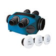 NATHER - Kit VMC simple flux hygro B NATHER INFINITY 2.0 + 3 Bouches piles | Moteur EC Très Basse Conso - vignette
