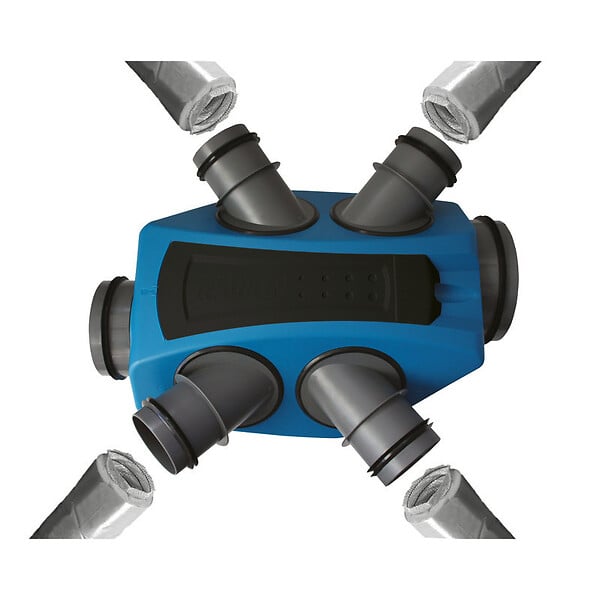 NATHER - Kit VMC simple flux hygro B NATHER INFINITY 2.0 + 3 Bouches piles | Moteur EC Très Basse Conso - large