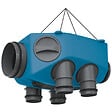 NATHER - Kit VMC simple flux hygro B NATHER INFINITY 2.0 + 3 Bouches piles | Moteur EC Très Basse Conso - vignette