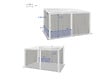 HESPERIDE - Rideaux pour pergola "Avila" ardoise 4x3m en polyester - vignette