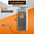 LAWNMASTER - Jeu de 15 lames + vis pour robot tondeuse Lawnmaster - vignette