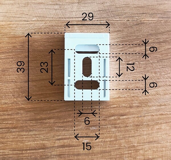 AVOSDIM - Lot 2 Fixations à coller sur Fenêtre compatible Tout Store même lourd - large