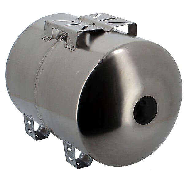 GT MARKET - Réservoir pression à vessie horizontal en inox - 100 litres - large