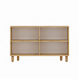 CONCEPT USINE - Buffet 4 portes aspect bois design graphique120x73cm VINCI - vignette