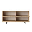 CONCEPT USINE - Buffet 4 portes finition bois et métal noir 160x75cm ABEY - vignette