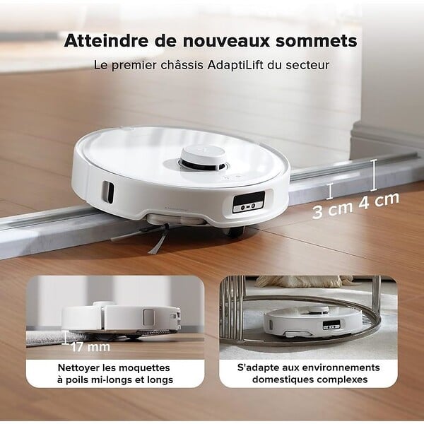 ROBOROCK - Roborock Qrevo Curv robot aspirateur laveur avec station multifonction 3.0 - large
