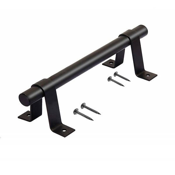 SECURY-T - Poignée de porte coulissante - Type atelier - 140 mm - Gris foncé - large