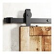 SECURY-T - Rail porte coulissante - 2M - Porte en bois - Noir - vignette