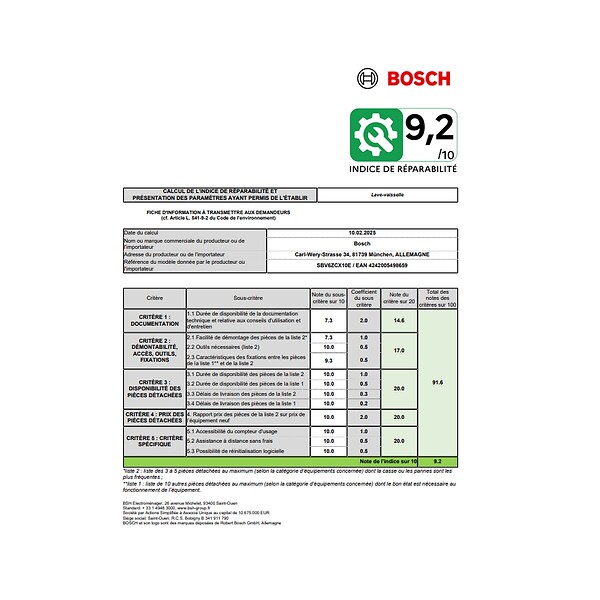 BOSCH - Lave-vaisselle 60cm 14 Couverts 40db Tout Intégrable - SBV6ZCX10E - large