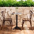 OVIALA - Pied de table avec système inclinable 72 cm en fonte Versailles - Versailles - vignette
