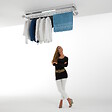 FOXYDRY - Étendoir électrique mur ou plafond avec télécommande – gris – 122x52x30 cm - FOXYDRY PRO 120 - vignette