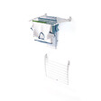 FOXYDRY - Étendoir à linge mural en aluminium résistant – blanc – 60x50x10 cm - FOXYDRY Fold Down 60 - vignette