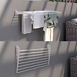 FOXYDRY - Étendoir à linge mural en aluminium résistant – blanc – 60x50x10 cm - FOXYDRY Fold Down 60 - vignette