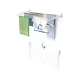 FOXYDRY - Étendoir à linge mural en aluminium résistant – blanc – 100x50x10 cm - FOXYDRY Fold Down 100 - vignette