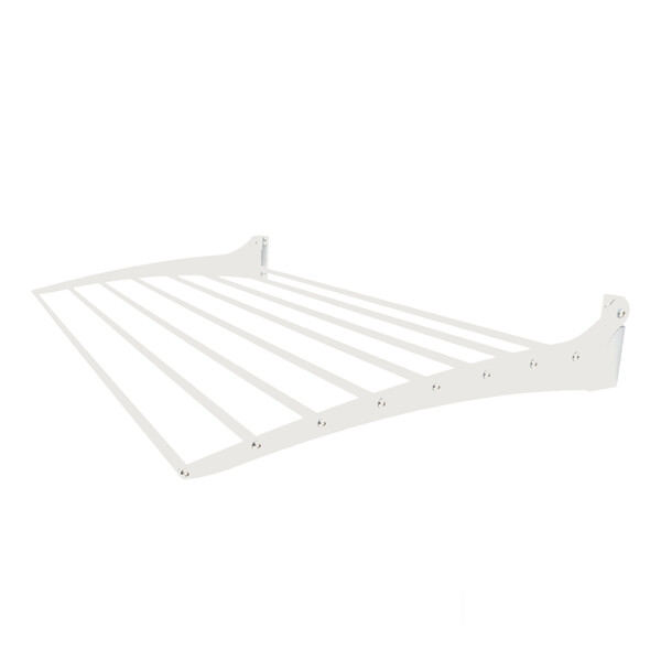 FOXYDRY - Étendoir à linge mural en aluminium résistant – blanc – 100x50x10 cm - FOXYDRY Fold Down 100 - large