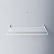FOXYDRY - Étendoir à linge mural en aluminium résistant – blanc – 100x50x10 cm - FOXYDRY Fold Down 100 - vignette