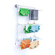 FOXYDRY - Étendoir mural 3 grilles aluminium résistant – blanc – 108x52x137 cm - FOXYDRY Tower - vignette