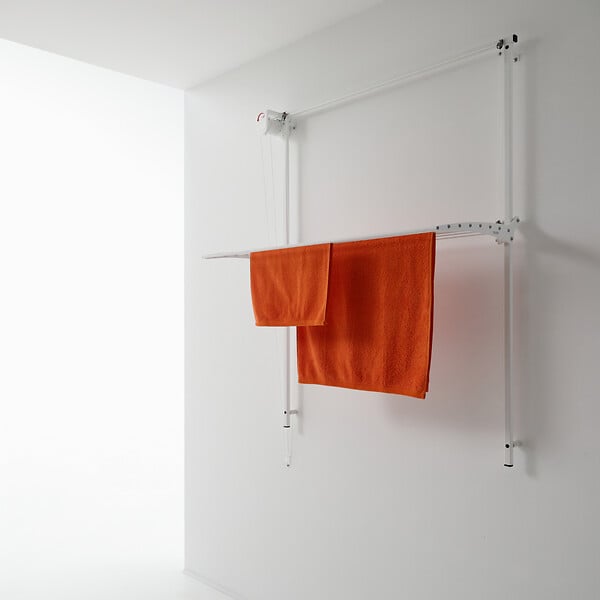 FOXYDRY - Étendoir mural repliable pratique et solide – blanc – 88x52x137 cm - FOXYDRY Wall 80 - large