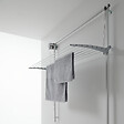 FOXYDRY - Étendoir mural en aluminium résistant et robuste – gris – 88x52x137 cm - FOXYDRY Wall 80 - vignette